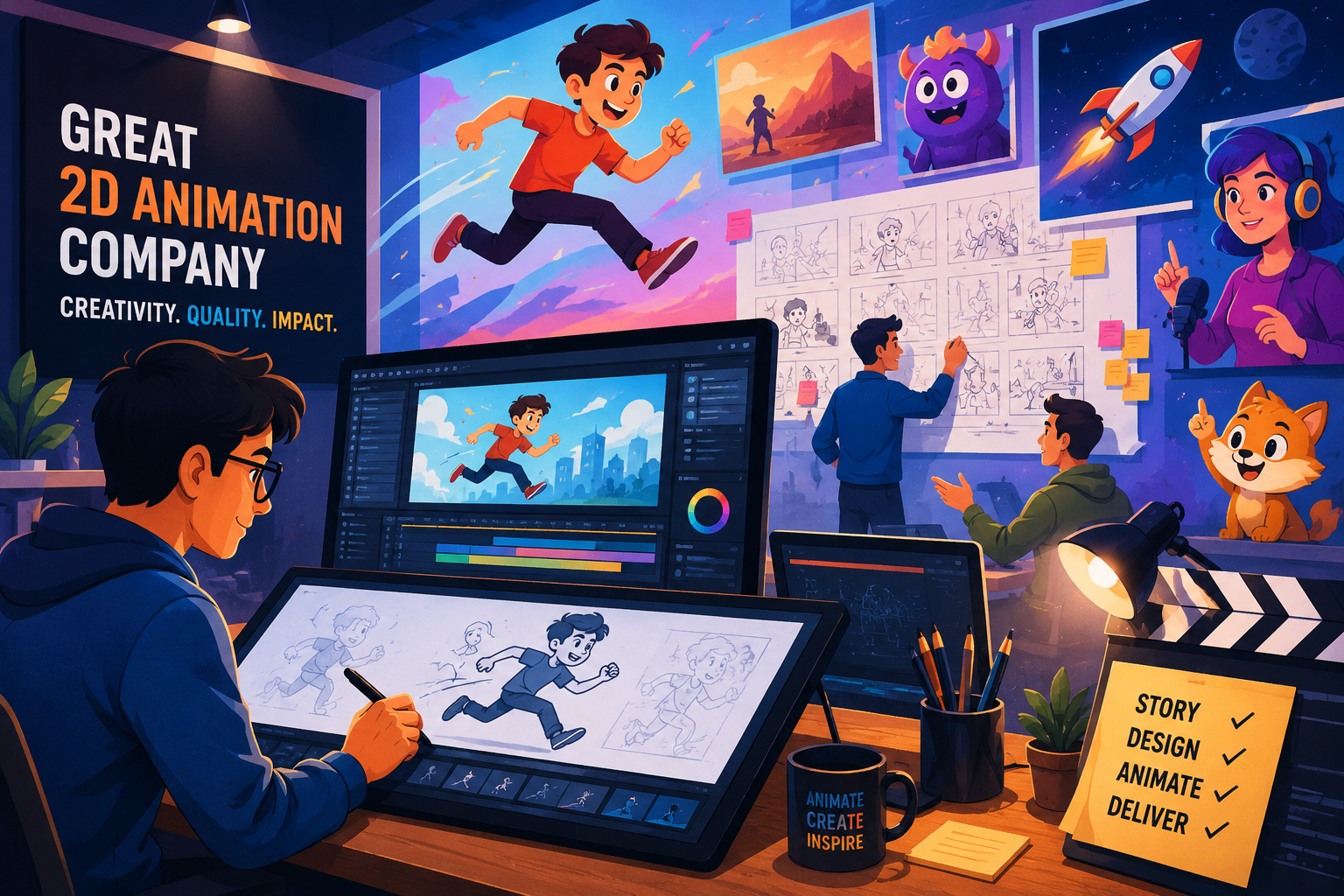 Animation 2d Split Best 2D Animation Company in the USA: What to Look For